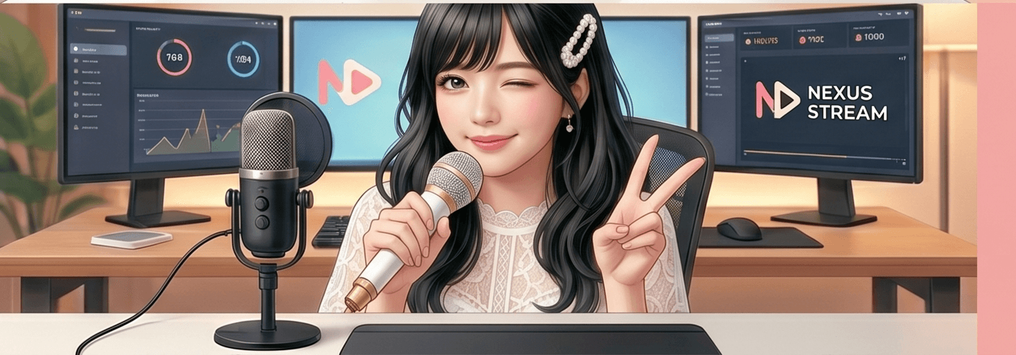 AIライバーとして配信を開始する様子